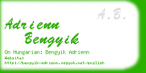 adrienn bengyik business card